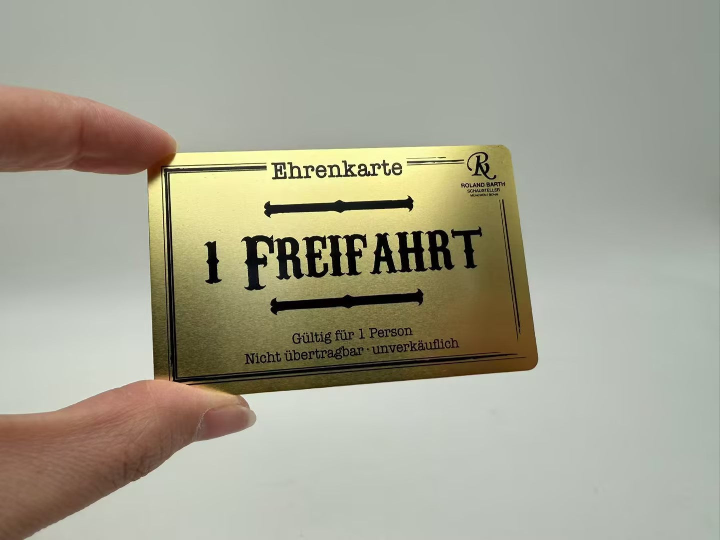 Dr. Archibald – Metall- Ehrenkarte