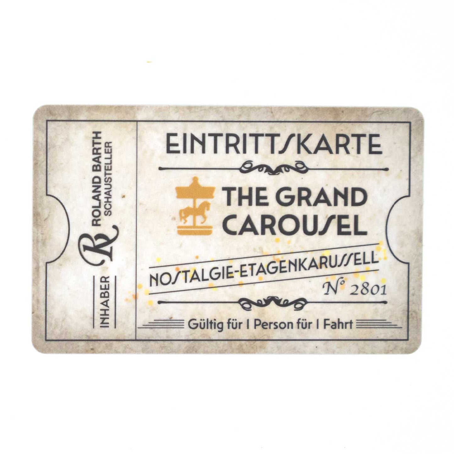 The Grand Carousel – Fahrkarte (Bonner Weihnachtsmarkt Edition)