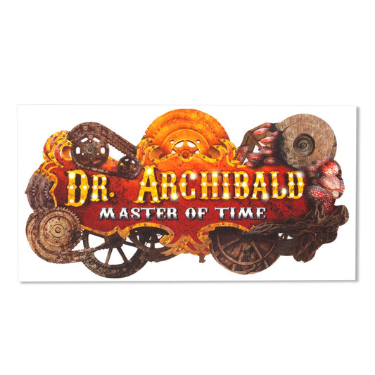 Aufkleber "Dr. Archibald – Master of Time"