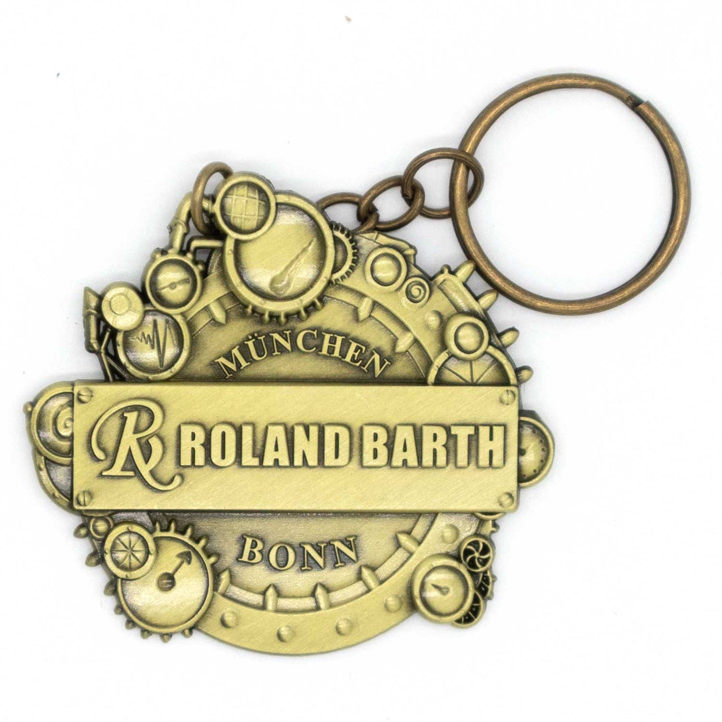 Dr. Archibald Keychain – Antique Brass Design